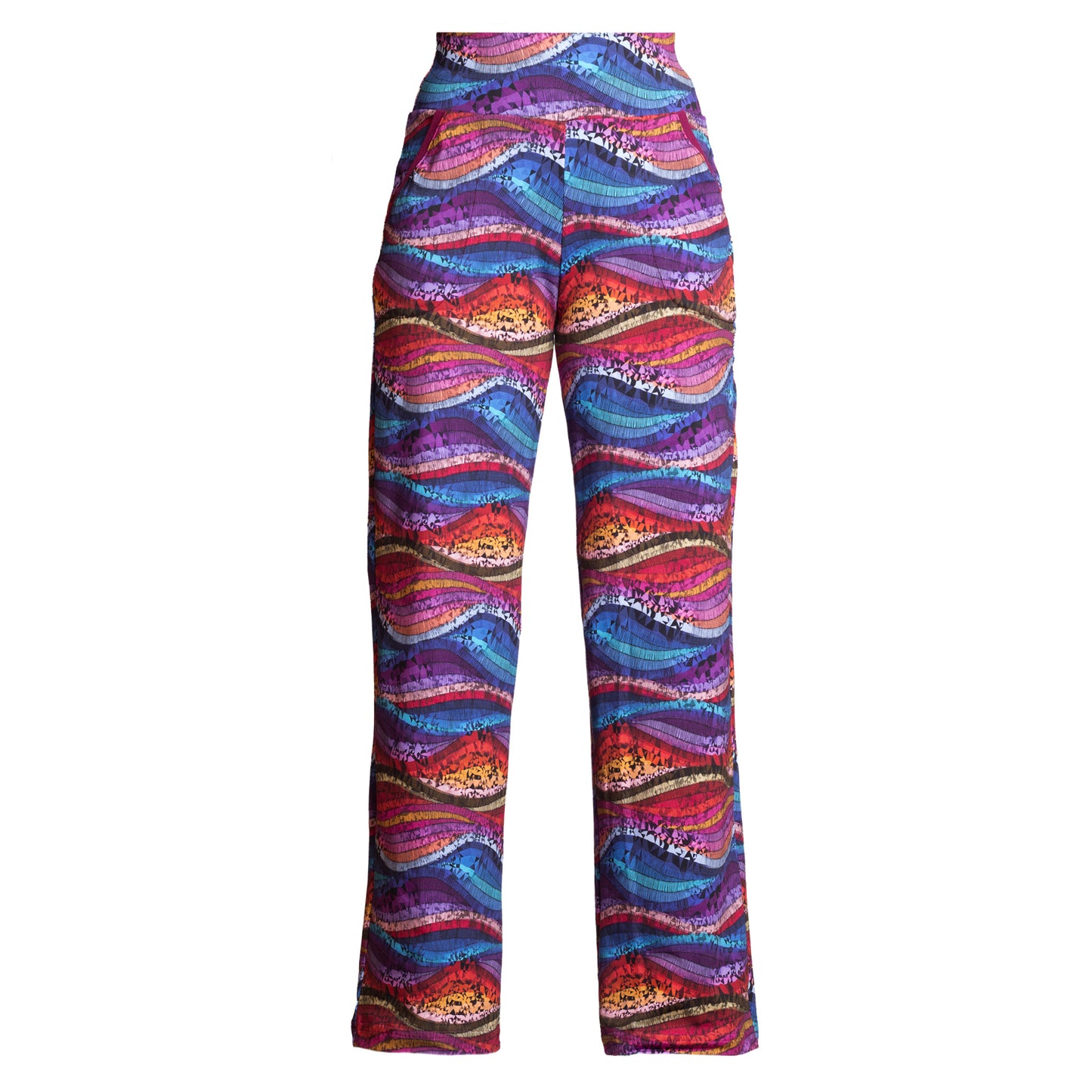 Színes Multicolor Hullám - Pamut Baggy Nadrág