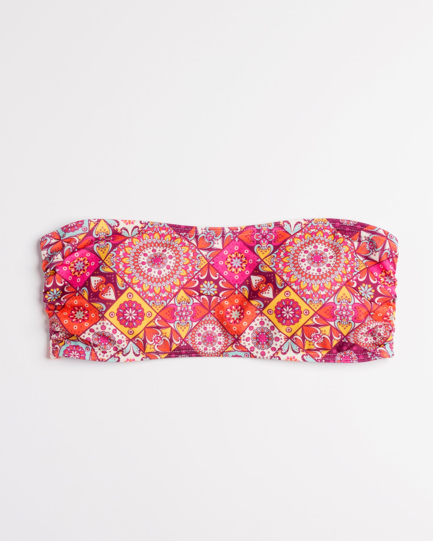 Navalang Mandala mintás bandeau bikini felső termék fotója előről