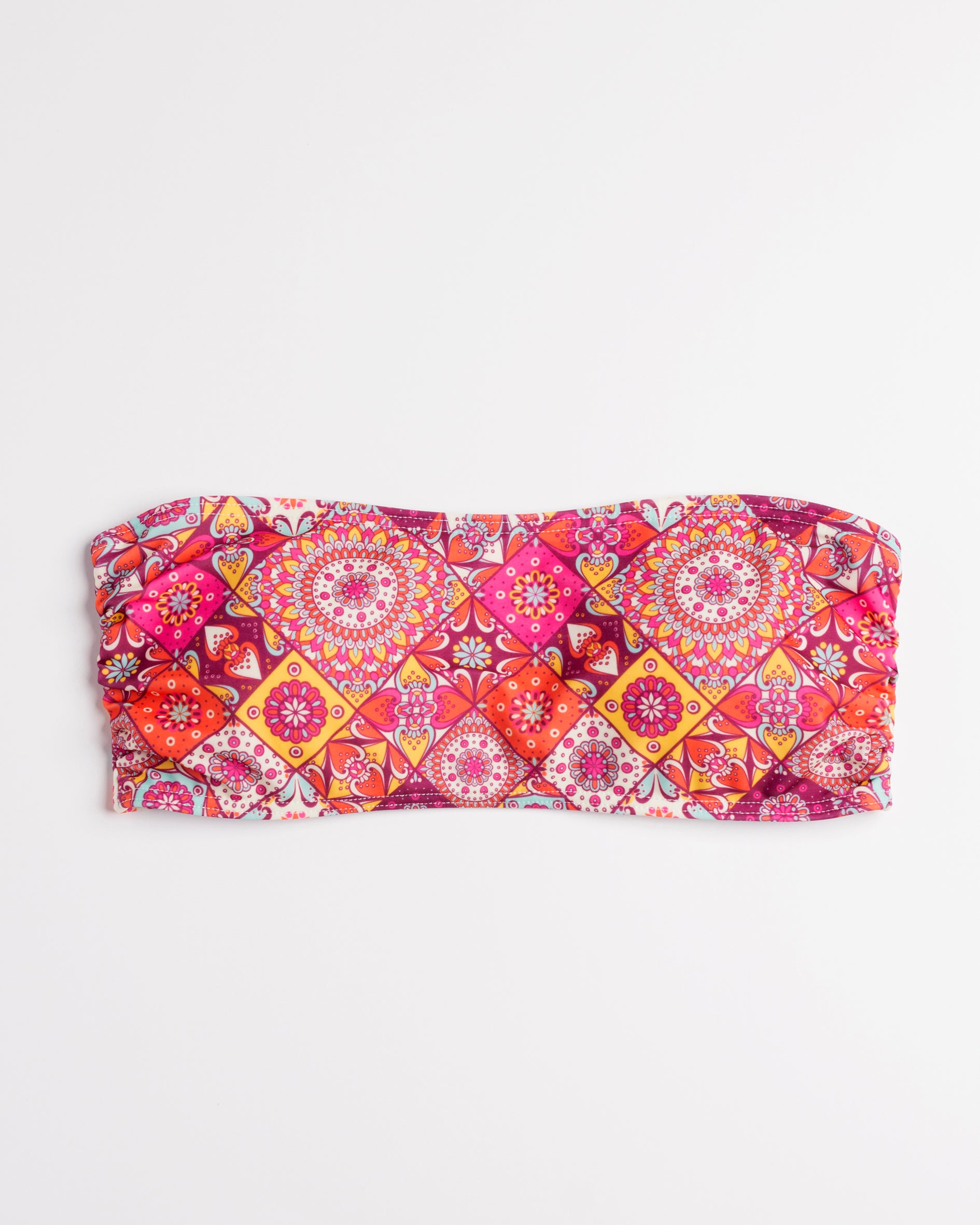 Navalang Mandala mintás bandeau bikini felső termék fotója előről